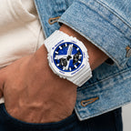 Casio G-Shock Scotland flag watch worn on the wrist, by IFL Watches