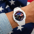 Casio G-Shock USA flag dial watch, customized by IFL Watches