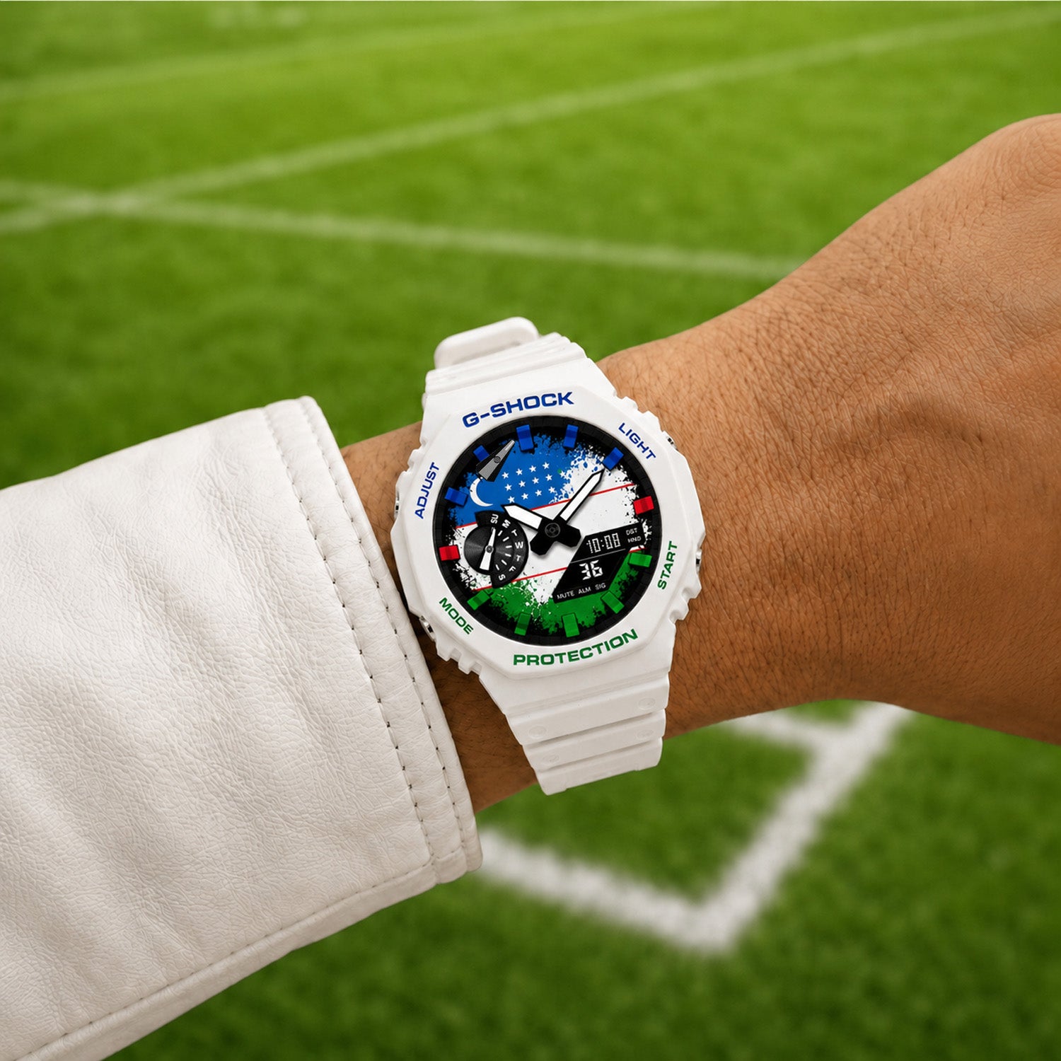 Casio G-Shock Uzbekistan national flag watch by IFL Watches