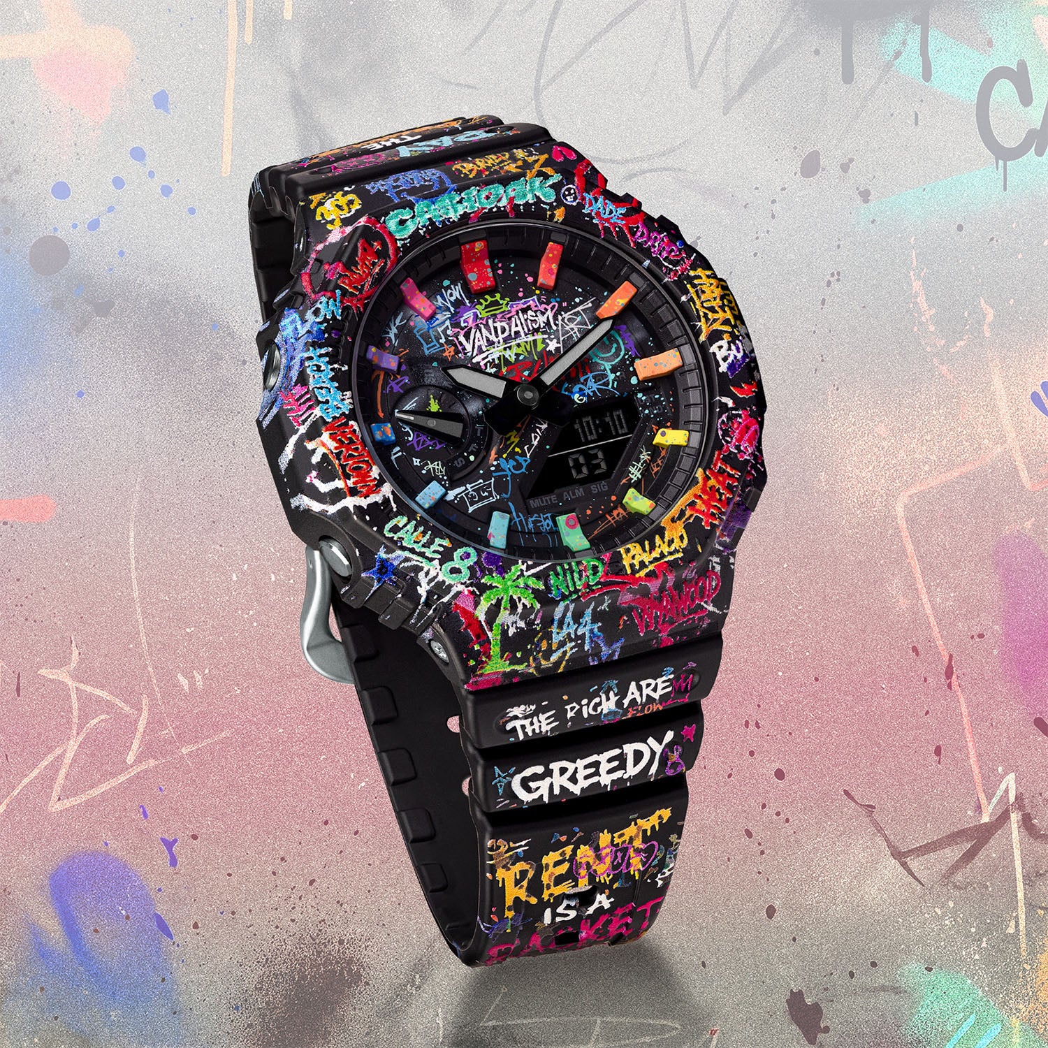 CASIO カラフルデザイン腕時計 Casio G-Shock Vandalism — Limited Edition – IFL Watches
