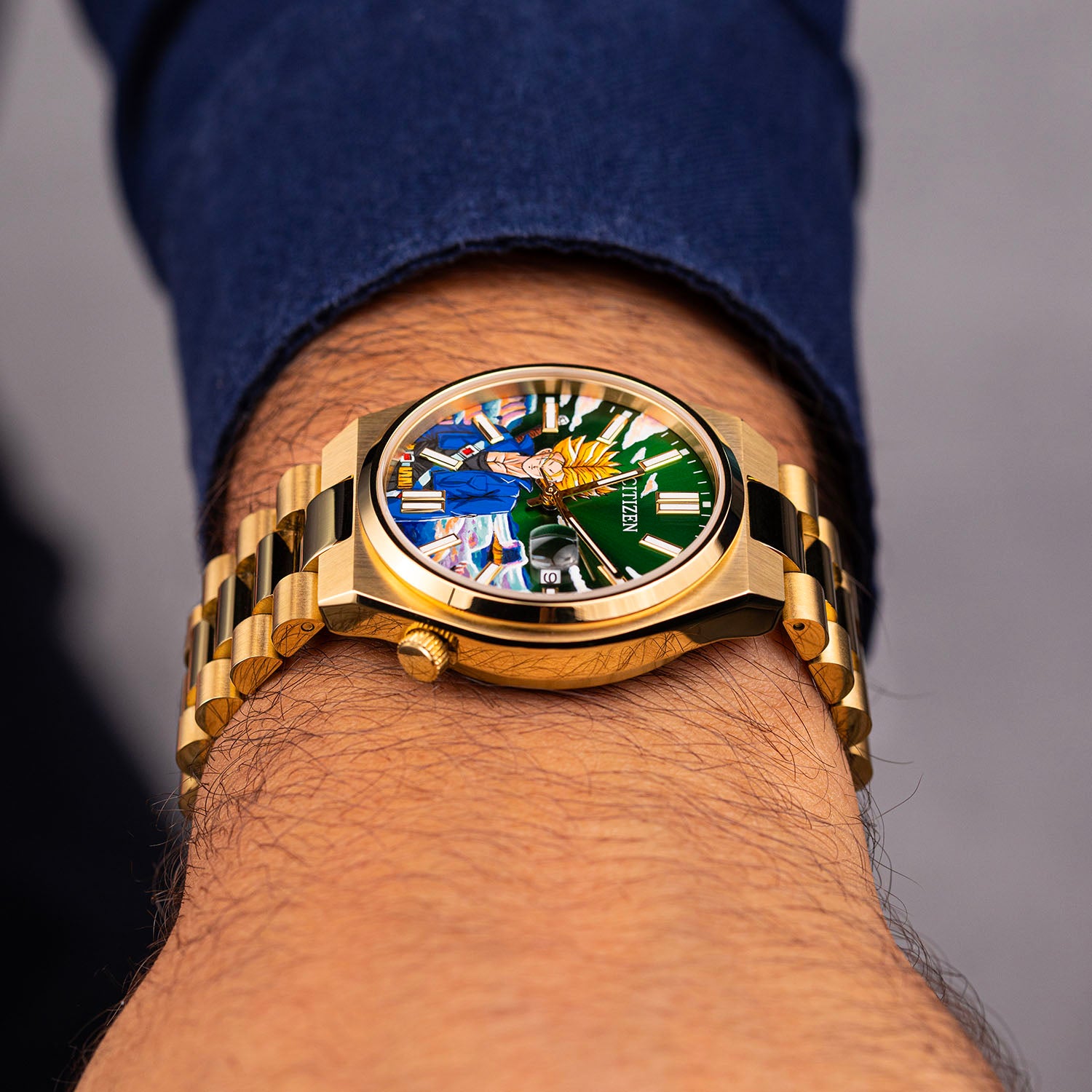 Future Fury Concept – Hand-painted custom Citizen Tsuyosa Automatic featuring next-generation anime warrior artwork, a bespoke timepiece by IFL Watches