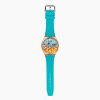 Citizen Tsuyosa Strap – Tiffany FKM strap fitted to the hand-painted Citizen Tsuyosa Dive in Time by IFL Watches