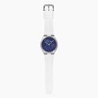 Citizen Tsuyosa Strap – White FKM strap fitted to the hand-painted Tsuyosa Who Cares Concept by IFL Watches