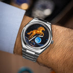 Citizen Zenshin Golden Stallion – Hand-painted custom Citizen Zenshin featuring a golden horse under a moonlit sky, a bespoke timepiece by IFL Watches