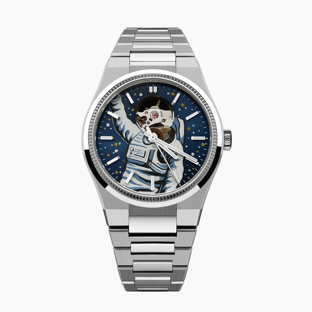 Festina Astronaut – Hand-painted customized Festina F20053 featuring cosmic space artwork, exclusive collaboration timepiece by IFL Watches