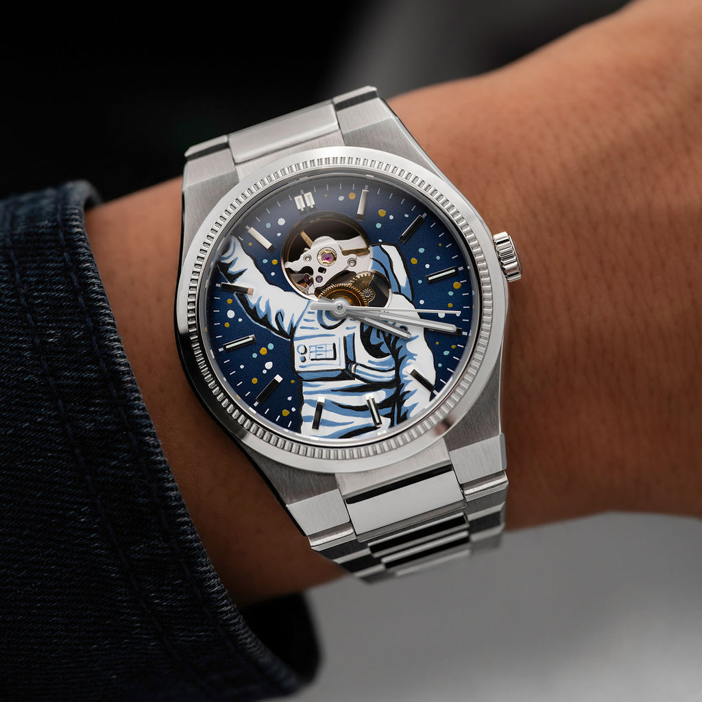 Festina Astronaut – Hand-painted customized Festina F20053 featuring cosmic space artwork, exclusive collaboration timepiece by IFL Watches