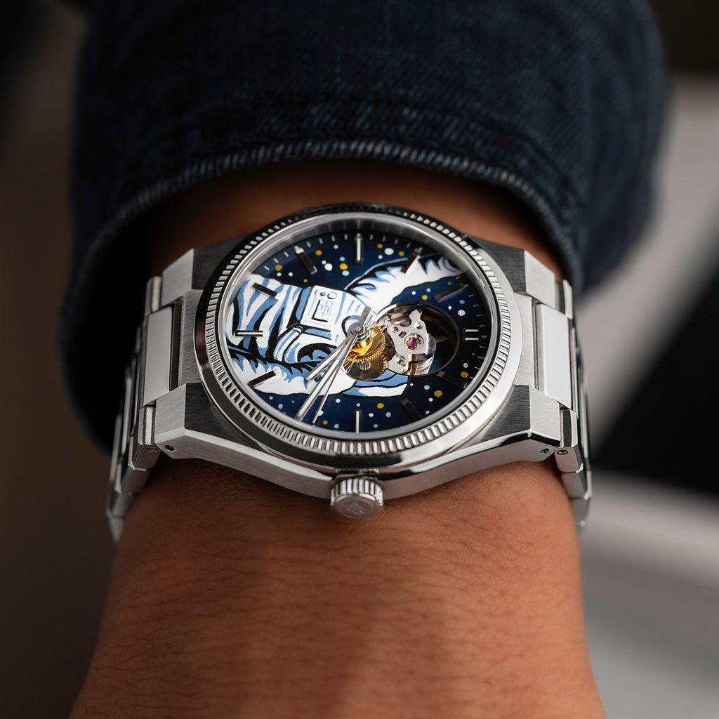 Festina Astronaut – Hand-painted customized Festina F20053 featuring cosmic space artwork, exclusive collaboration timepiece by IFL Watches