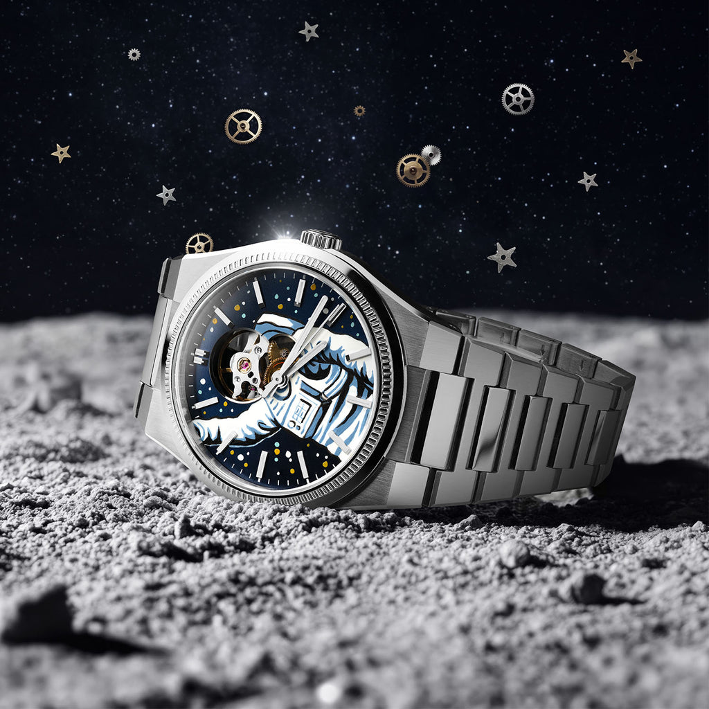 Festina Astronaut – Hand-painted customized Festina F20053 featuring cosmic space artwork, exclusive collaboration timepiece by IFL Watches