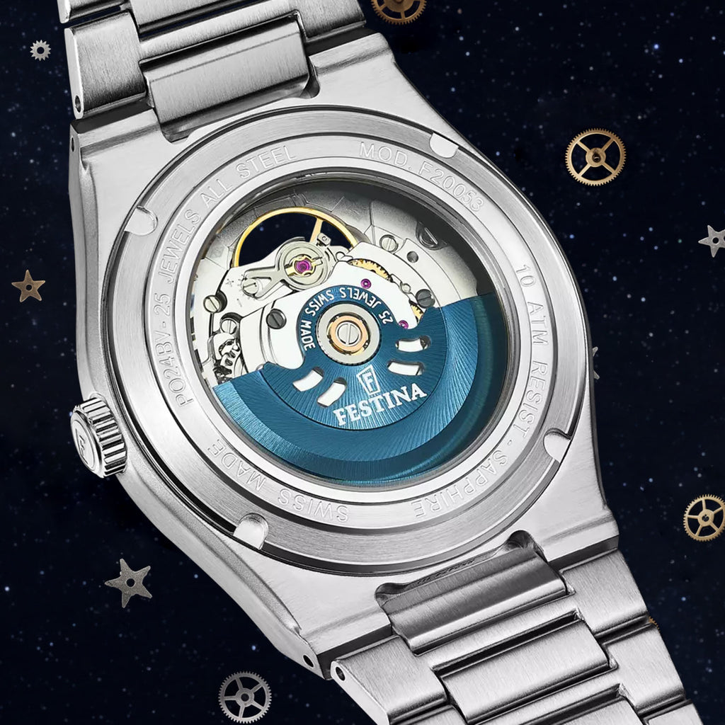 Festina Astronaut – Hand-painted customized Festina F20053 featuring cosmic space artwork, exclusive collaboration timepiece by IFL Watches
