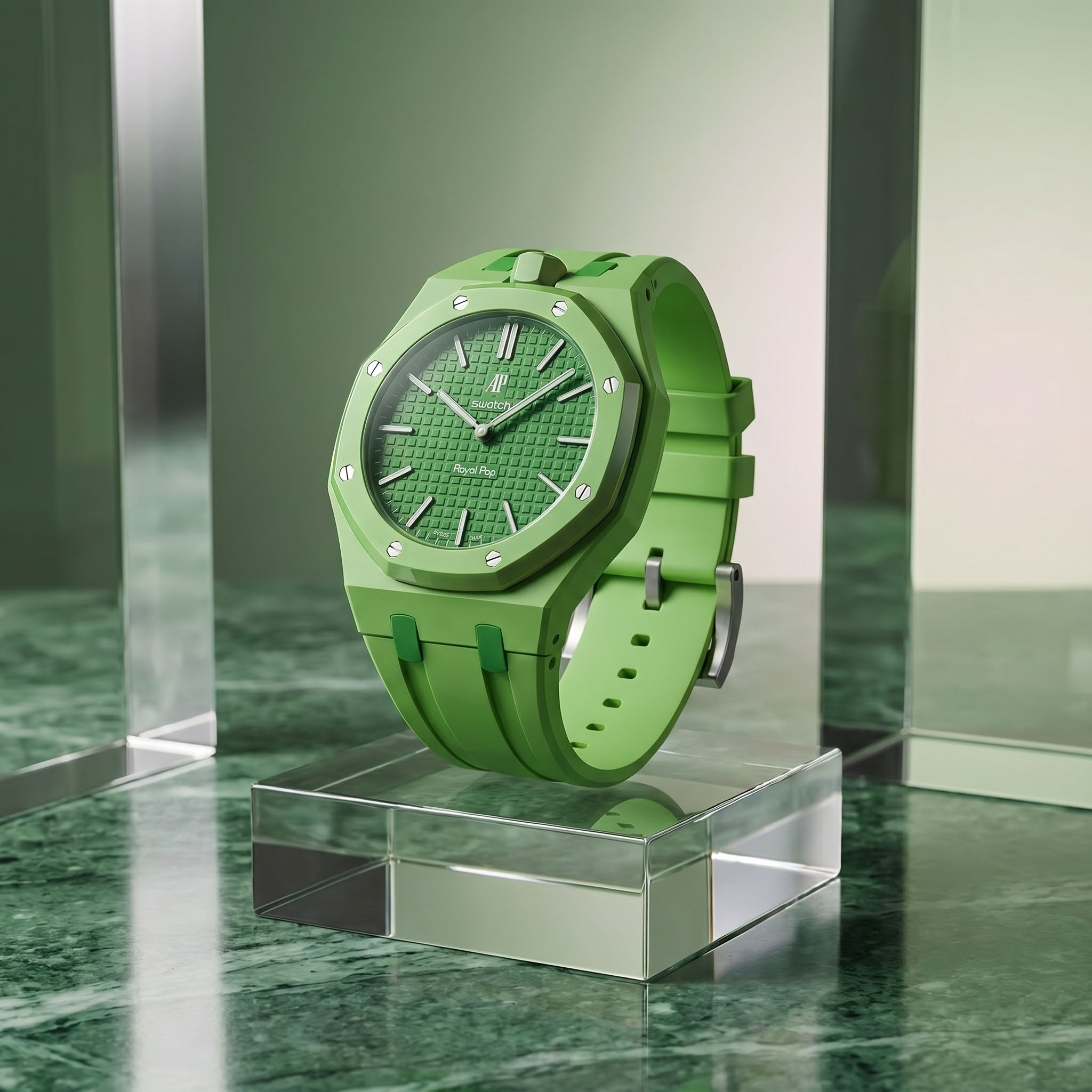 Green Eight Swatch x AP Royal Pop Rubber Case-Strap – IFL Watches