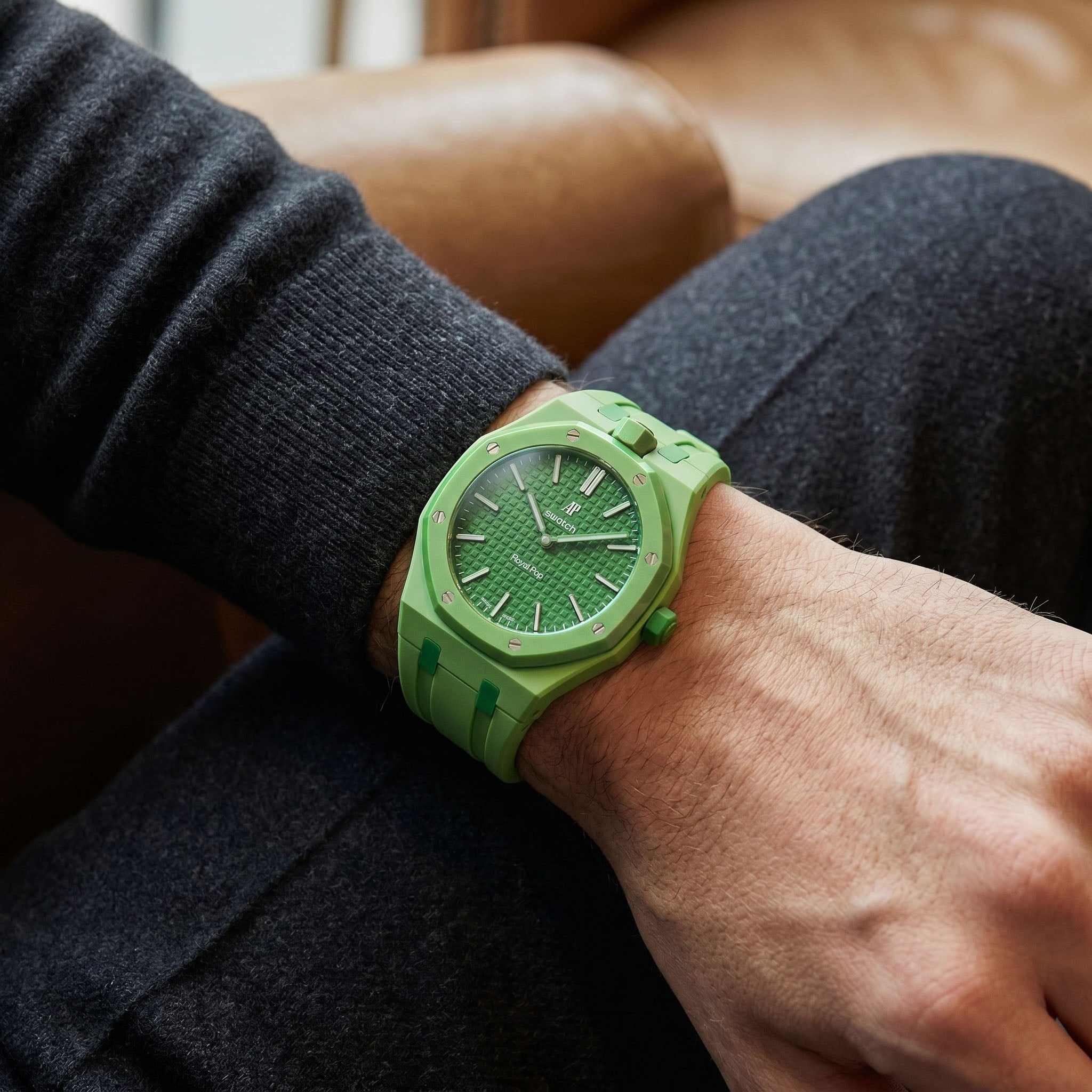 Green Eight Swatch x AP Royal Pop Rubber Case-Strap – IFL Watches