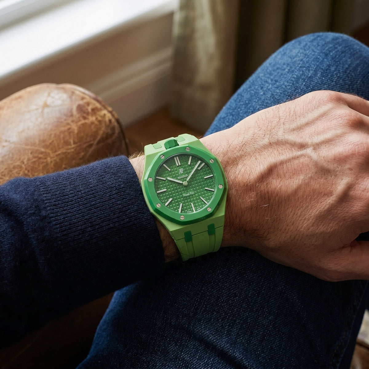Green Eight Swatch x AP Royal Pop Rubber Case-Strap – IFL Watches