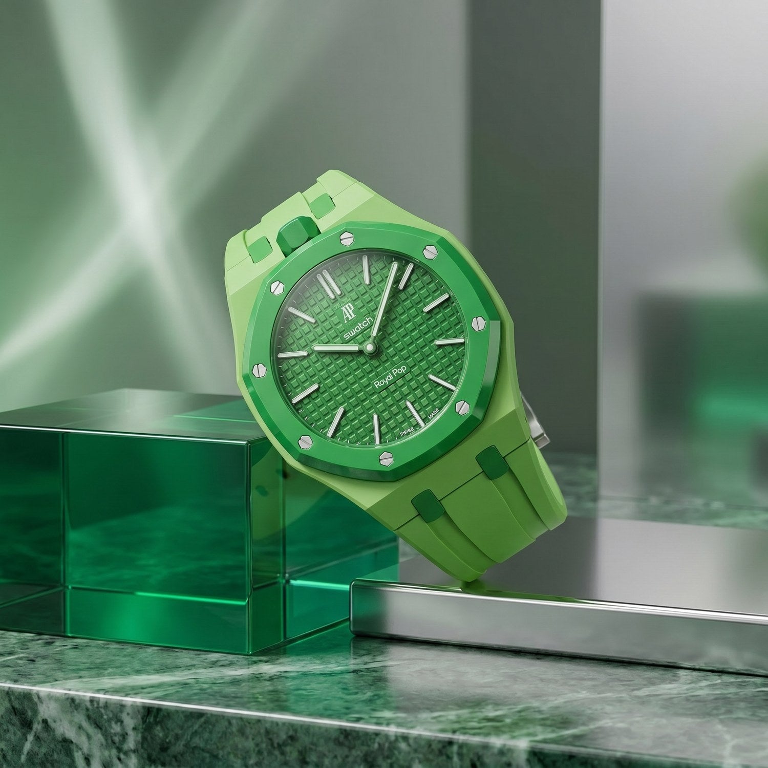 Green Eight Swatch x AP Royal Pop Rubber Case-Strap – IFL Watches