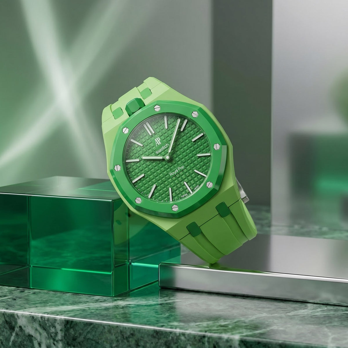 Green Eight Swatch x AP Royal Pop Rubber Case-Strap – IFL Watches