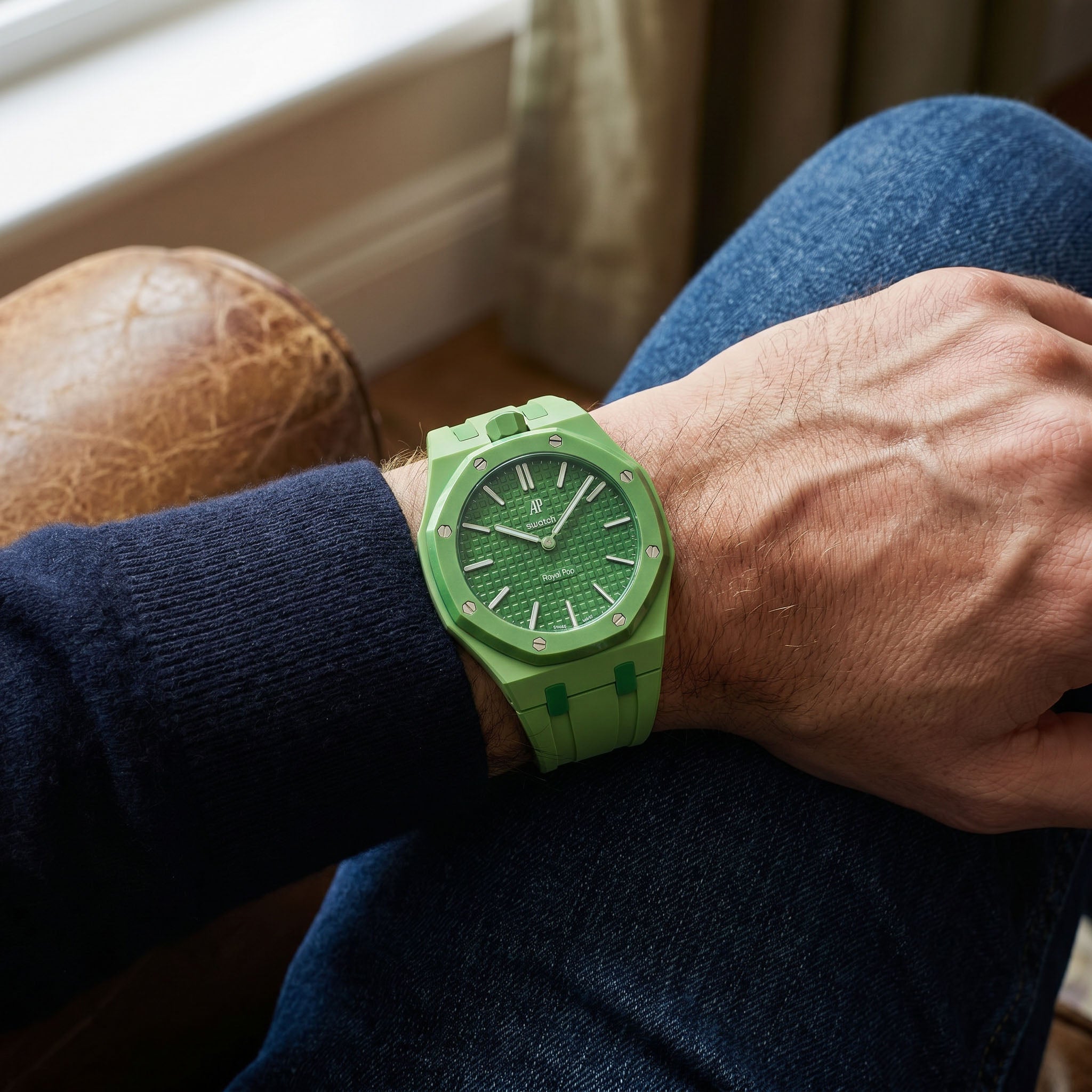 Green Eight Swatch x AP Royal Pop Rubber Case-Strap – IFL Watches