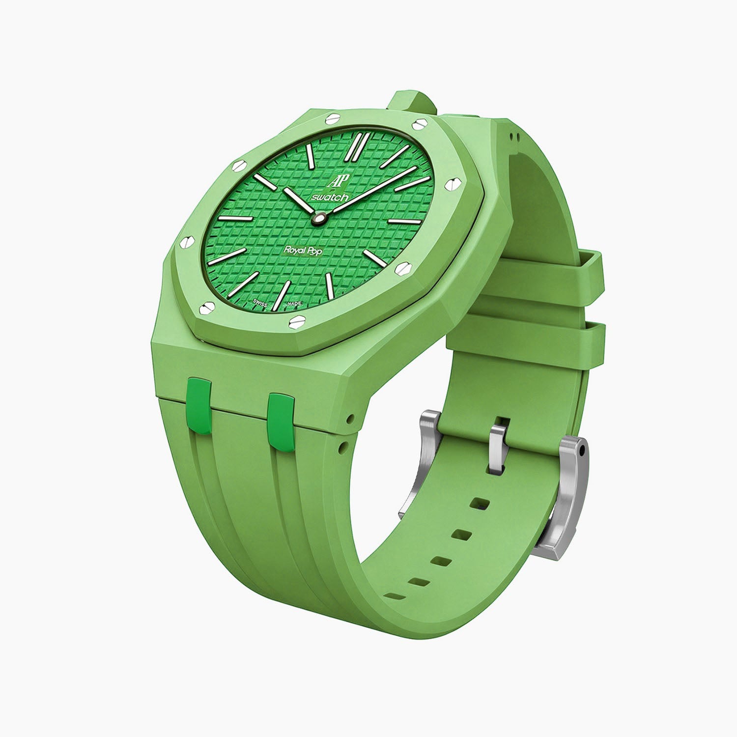 Green Eight Swatch x AP Royal Pop Rubber Case-Strap – IFL Watches