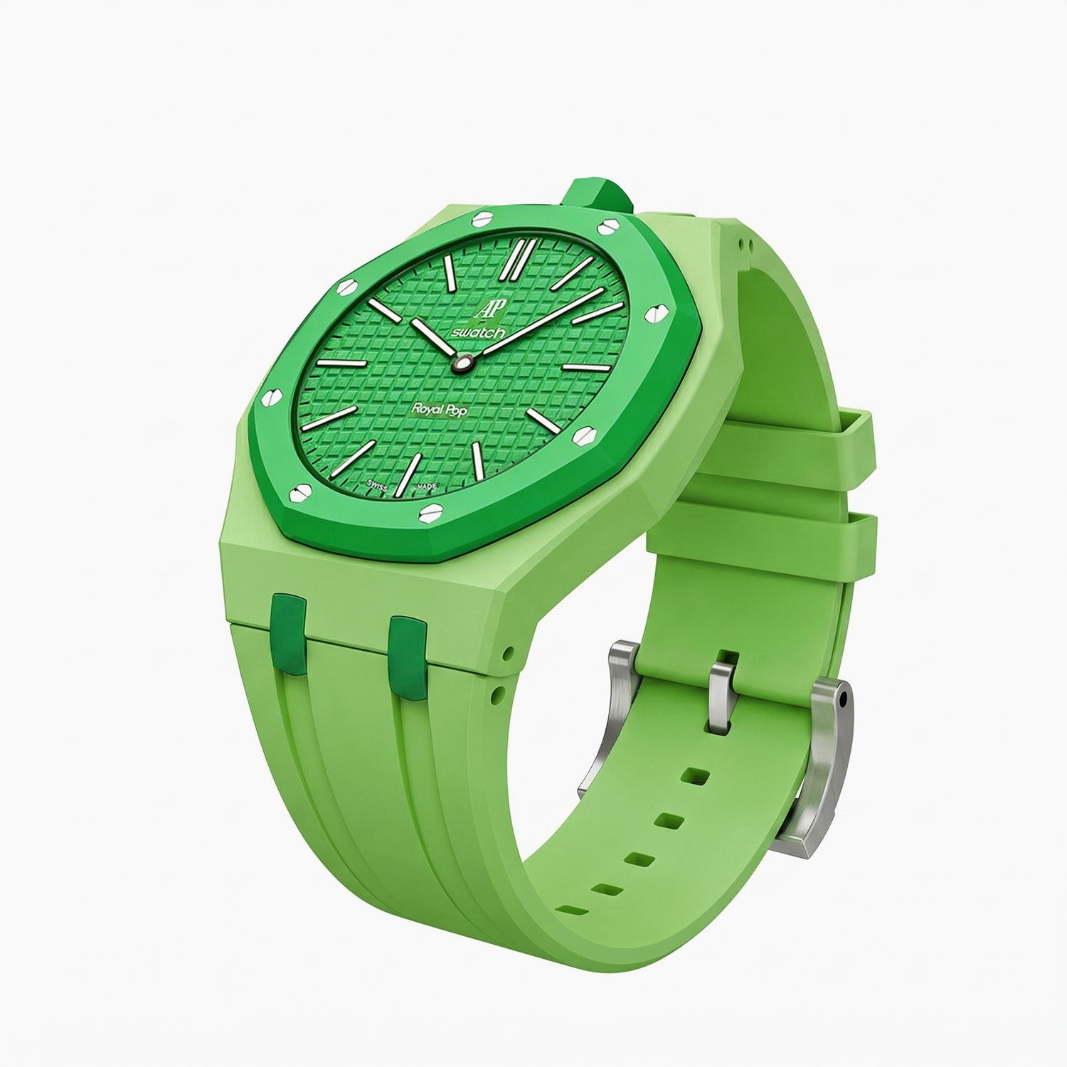 Green Eight Swatch x AP Royal Pop Rubber Case-Strap – IFL Watches