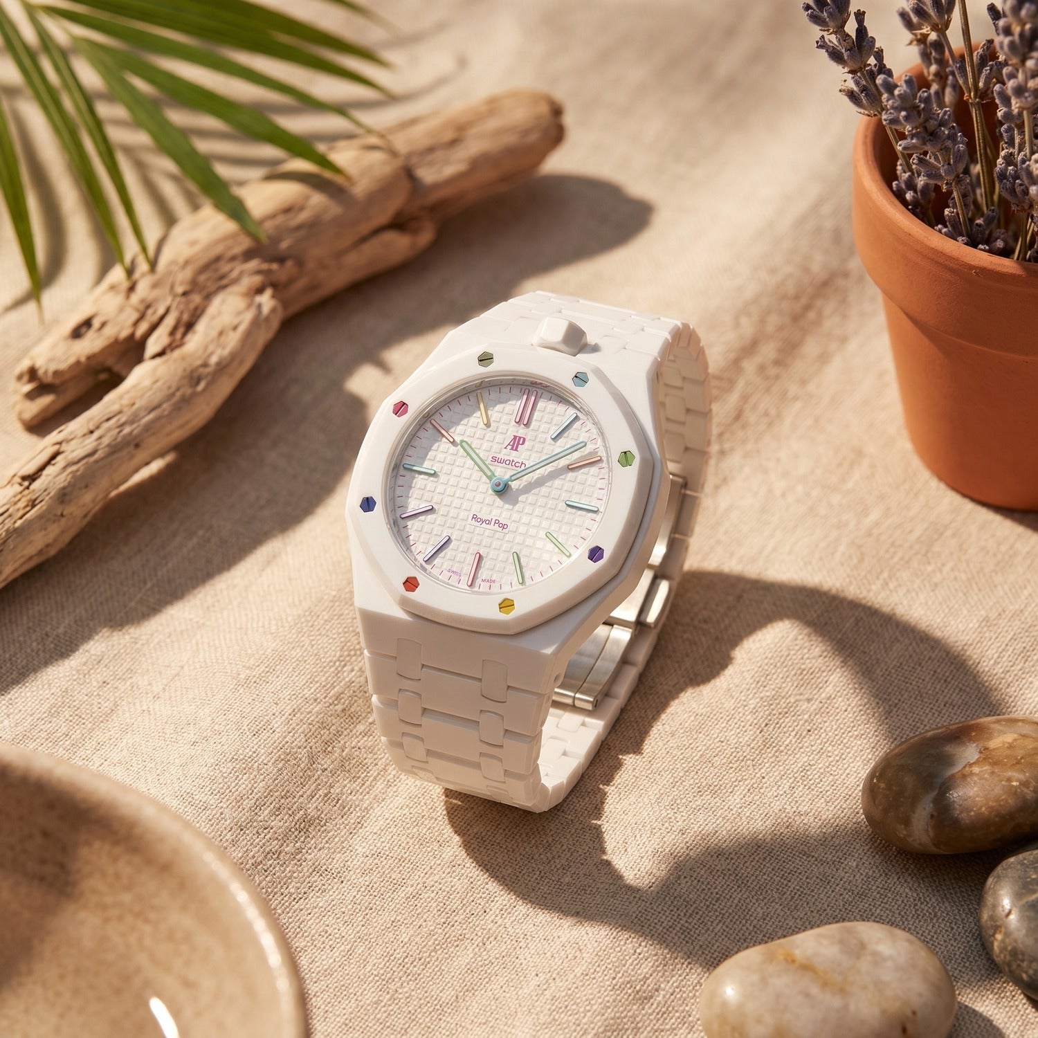 Huit Blanc Swatch x AP Royal Pop Ceramic Case-Strap – IFL Watches