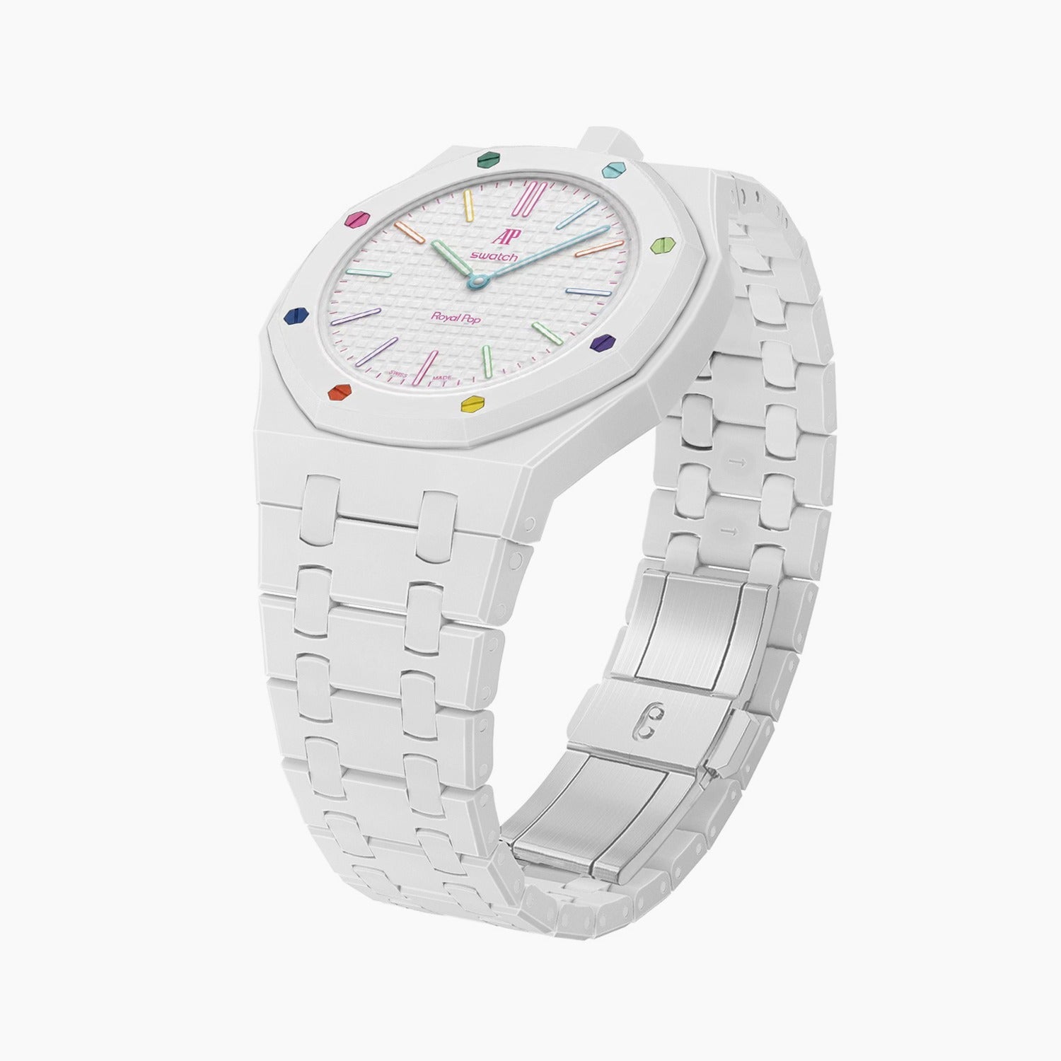 Huit Blanc Swatch x AP Royal Pop Ceramic Case-Strap – IFL Watches
