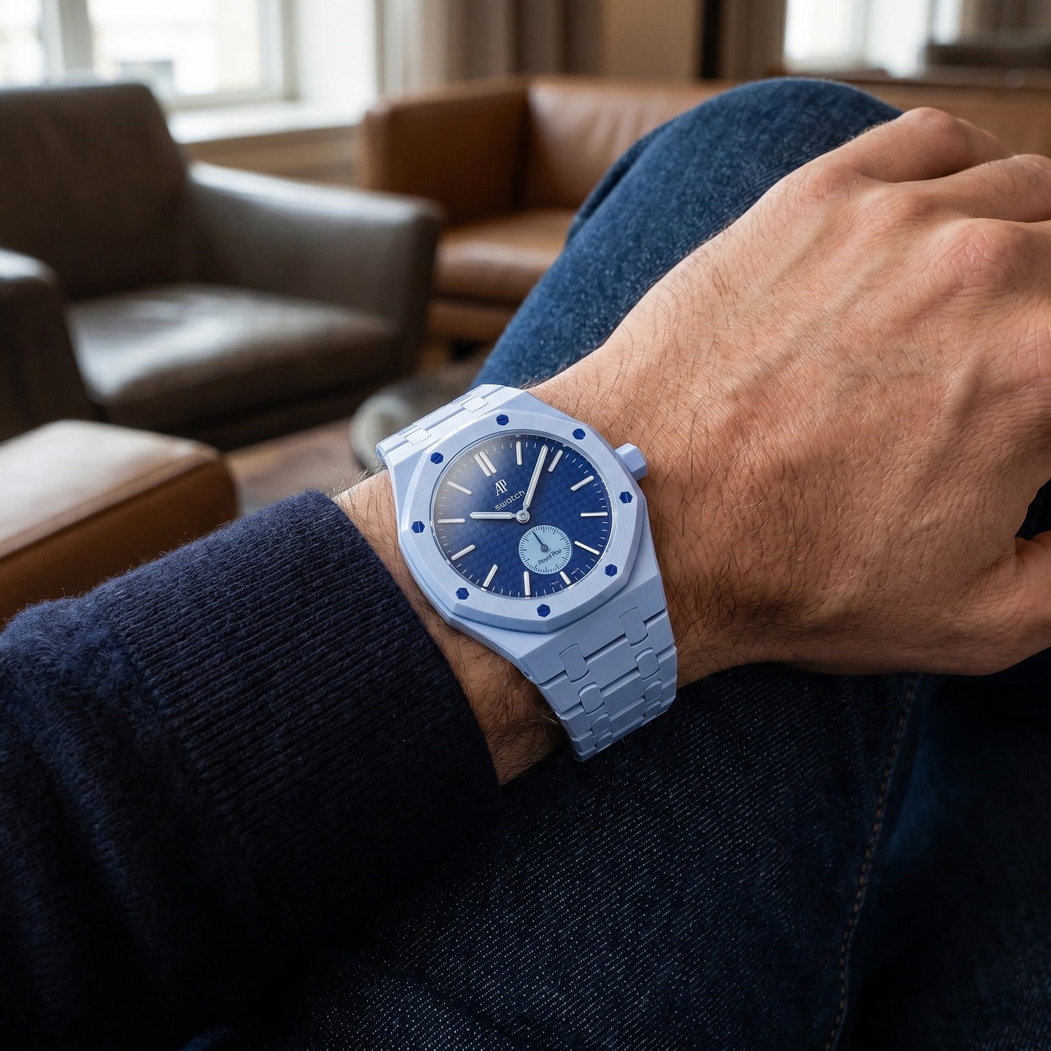 Lan Ba Swatch x AP Royal Pop Ceramic Case-Strap – IFL Watches