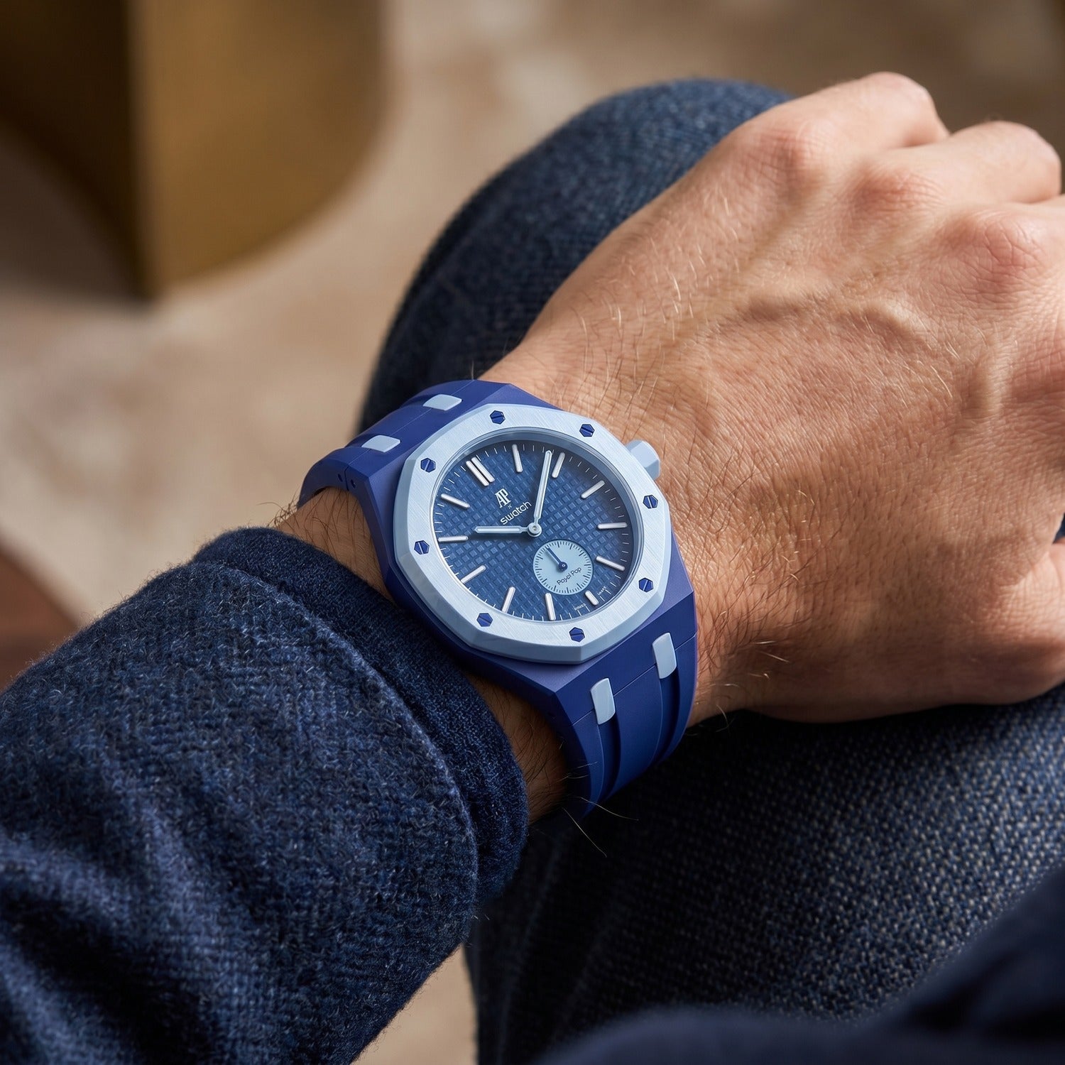 Lan Ba Swatch x AP Royal Pop Rubber Case-Strap – IFL Watches