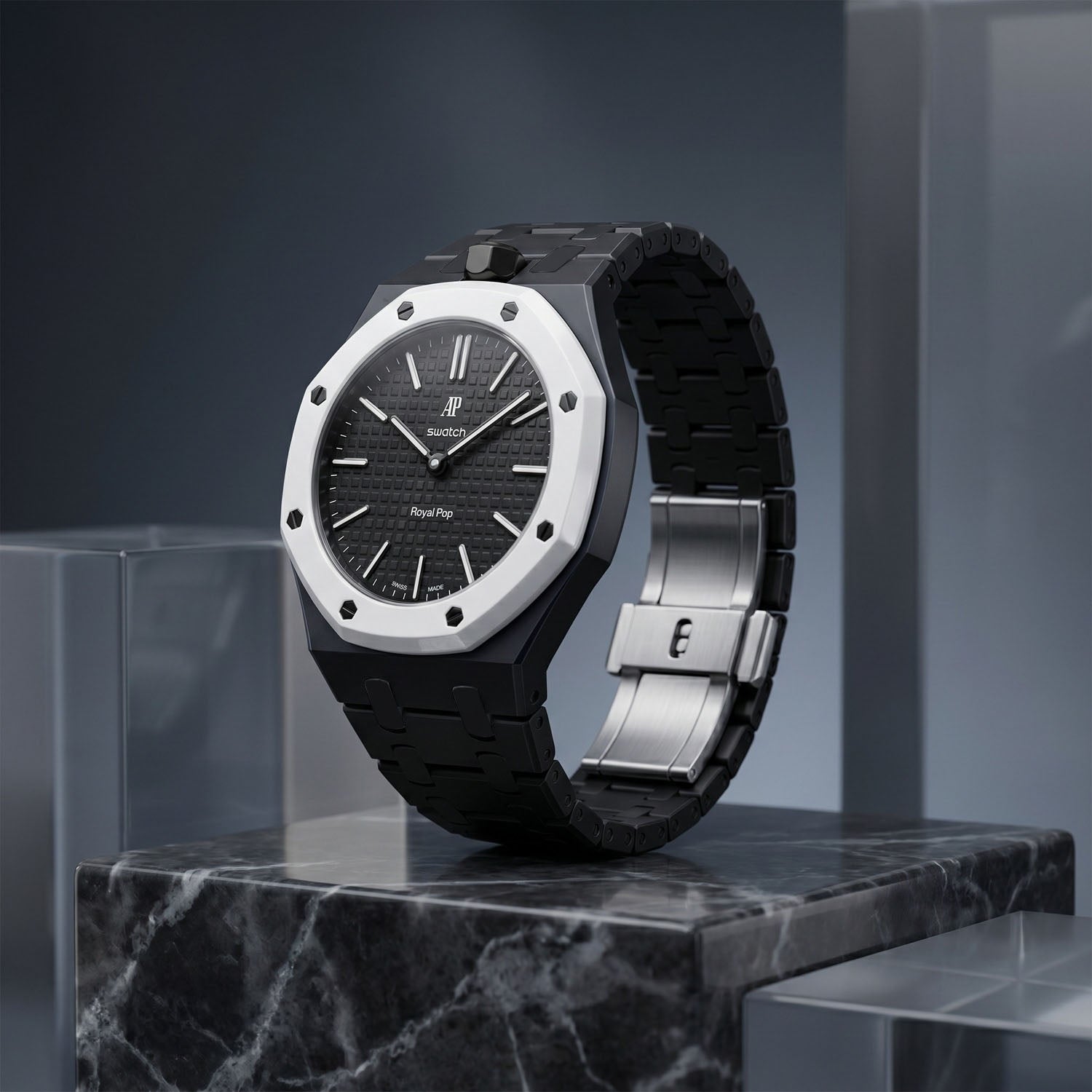 Ocho Negro Swatch x AP Royal Pop Ceramic Case-Strap – IFL Watches