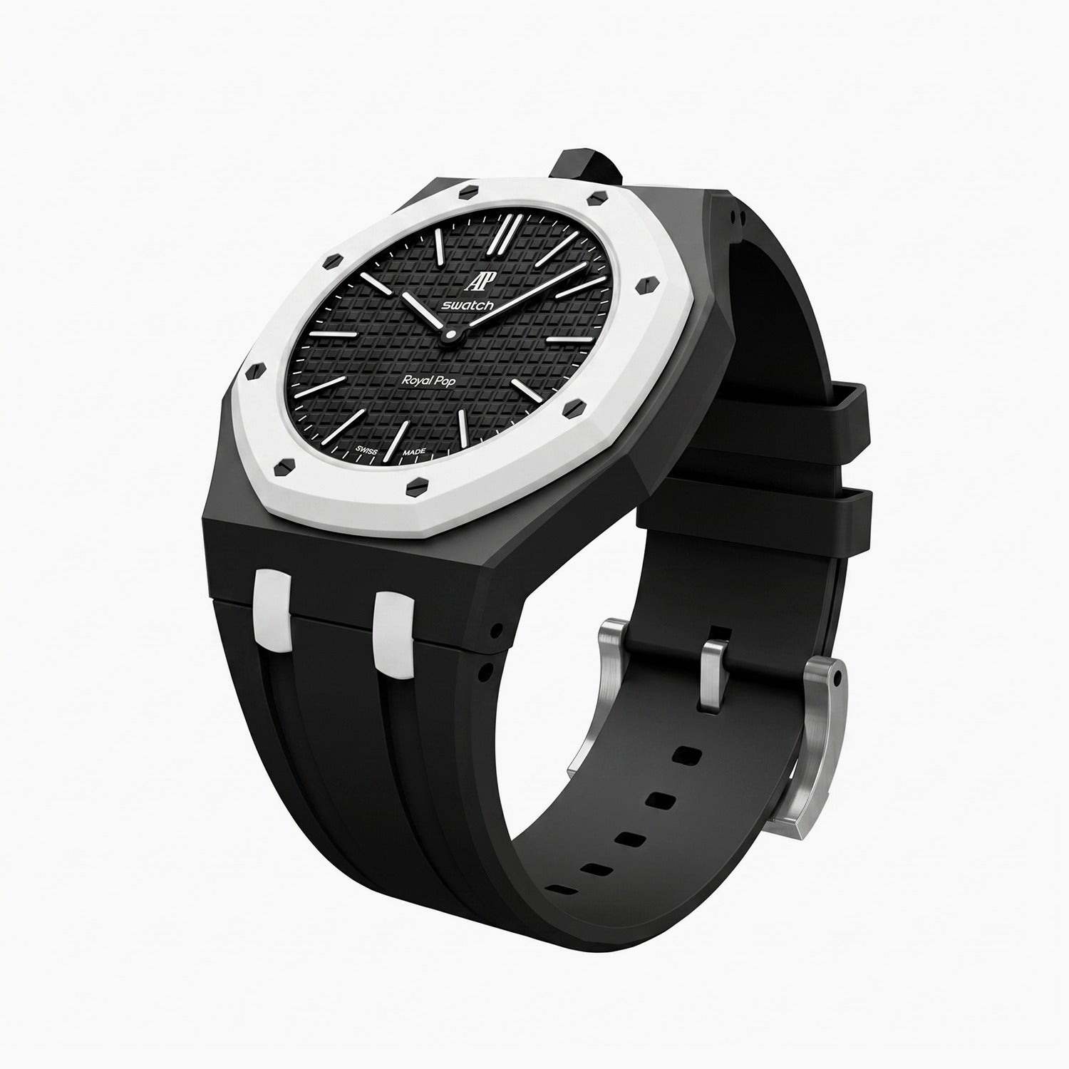Ocho Negro Swatch x AP Royal Pop Rubber Case-Strap – IFL Watches