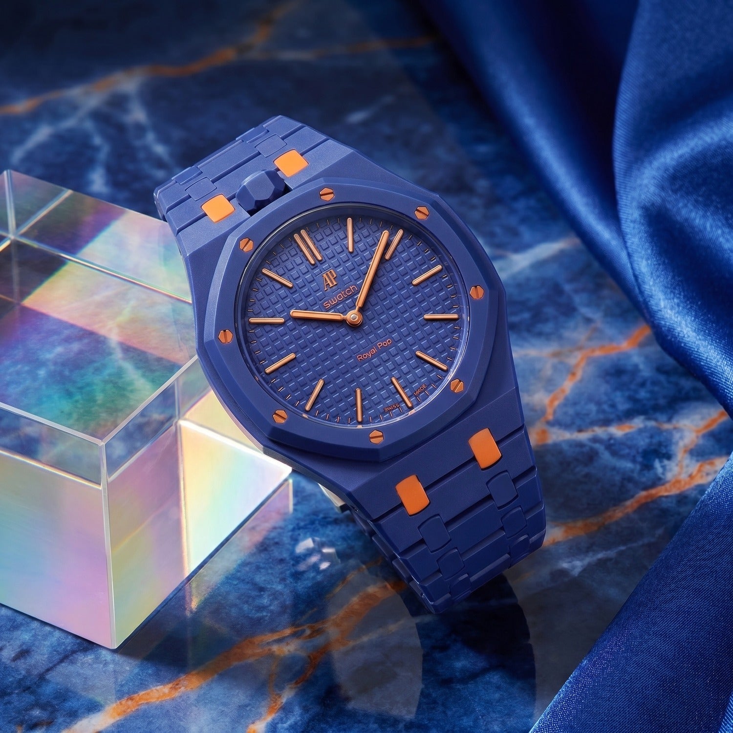 swatch×AP  pop ブルーオレンジ　画像あり swatch×AP Royal pop ブルーオレンジ画像あり