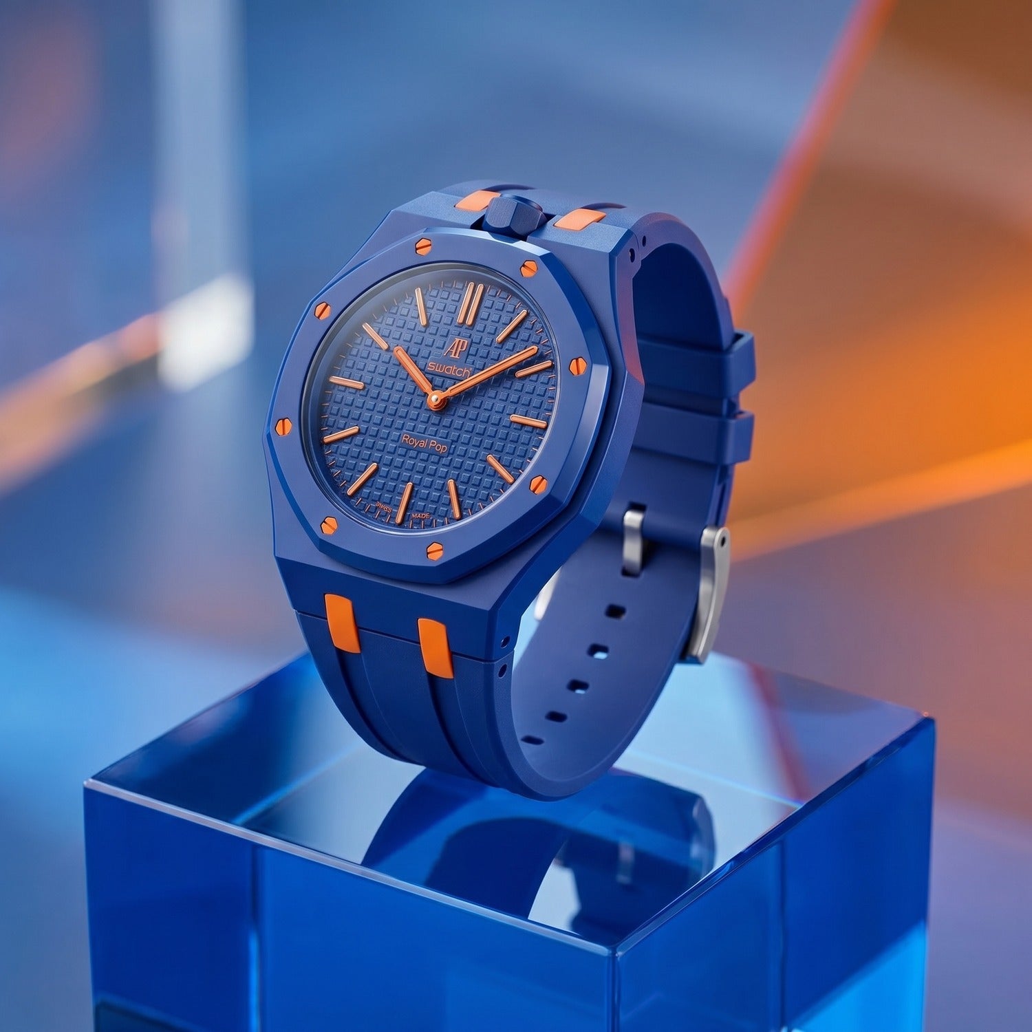 Orenji Hachi Swatch x AP Royal Pop Rubber Case-Strap – IFL Watches