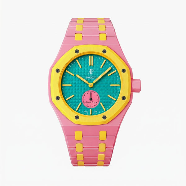 OTG Roz Swatch x AP Royal Pop Ceramic Case-Strap Pink – IFL Watches