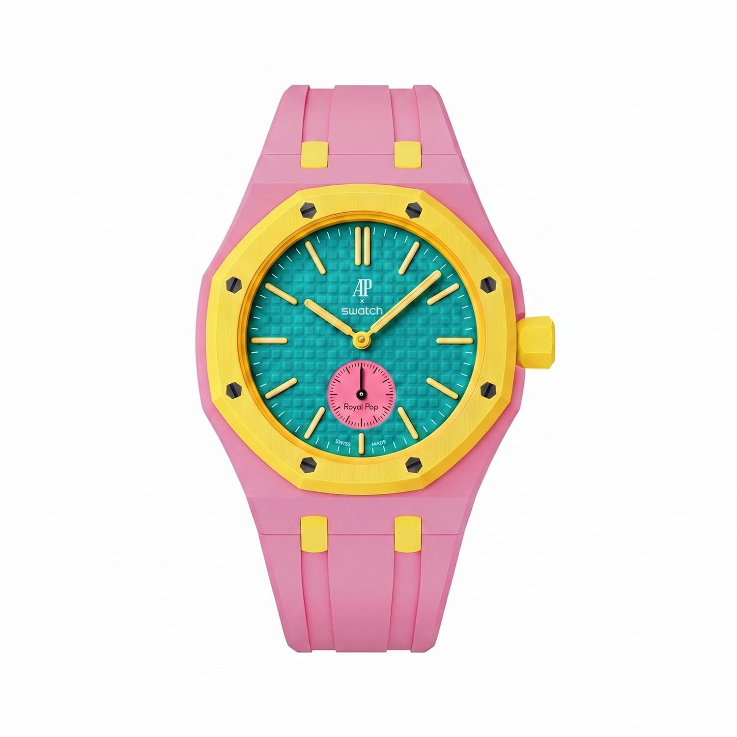 OTG Roz Swatch x AP Royal Pop Rubber Case-Strap – IFL Watches