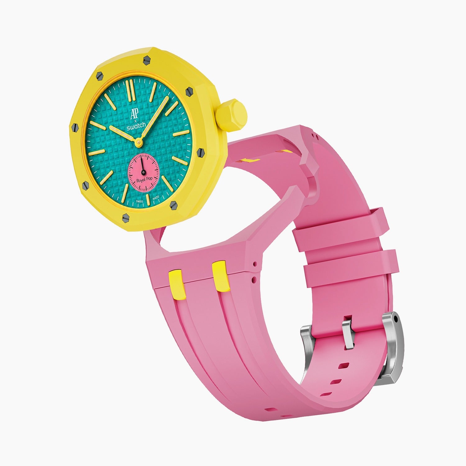 OTG Roz Swatch x AP Royal Pop Rubber Case-Strap – IFL Watches