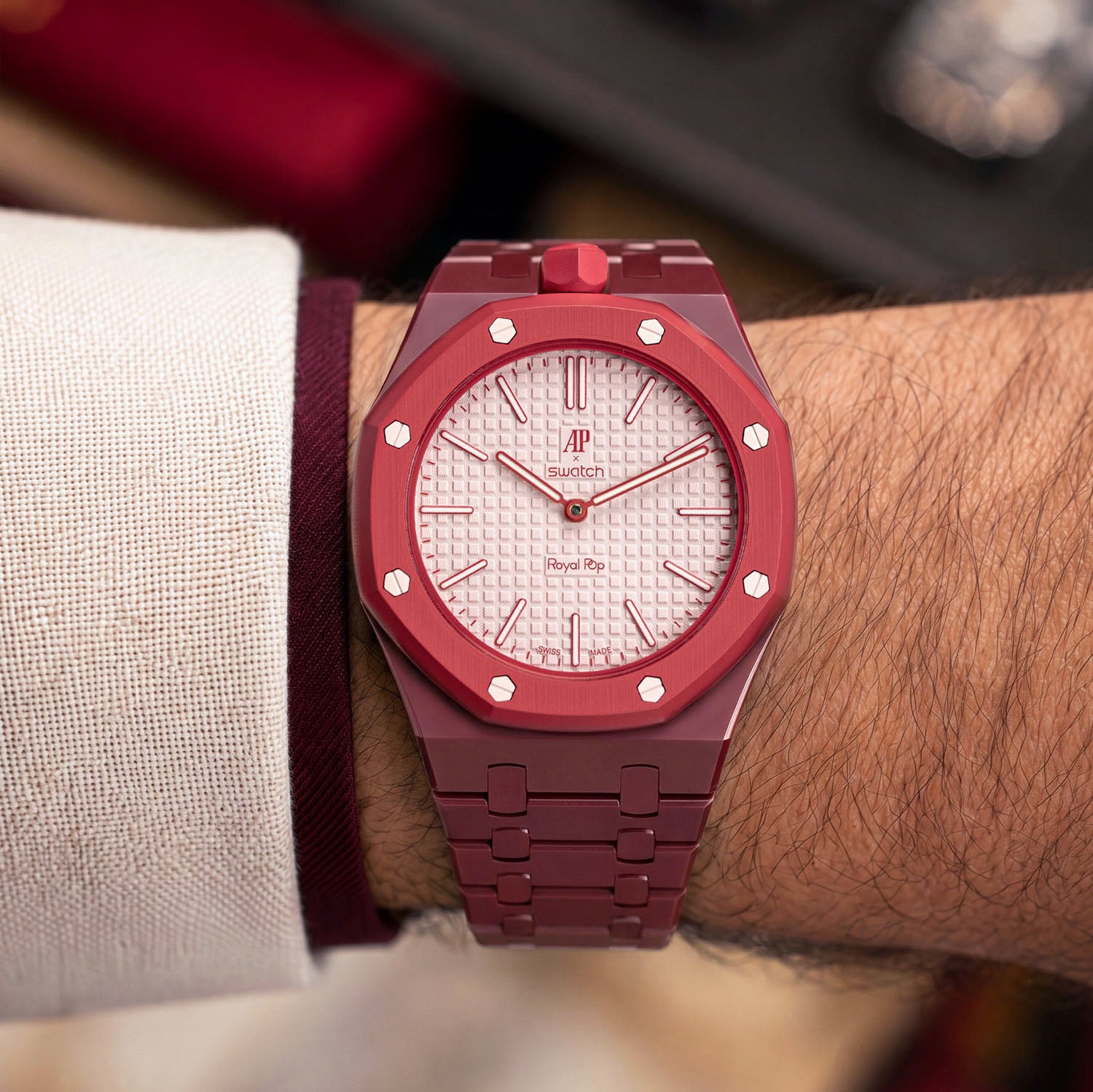 Otto Rosso Swatch x AP Royal Pop Ceramic Case-Strap – IFL Watches