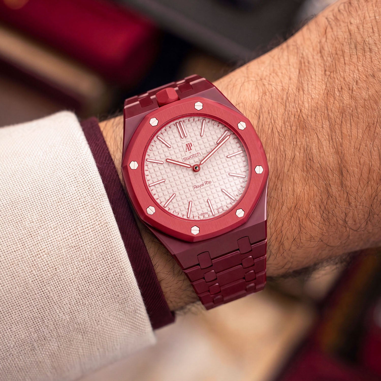 Bioceramic Strap & Case for AP X Swatch Royal Pop Otto Rosso – IFL