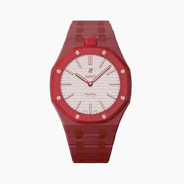 【新品】スウォッチ オーデマピゲ ロイヤルポップ Otto Rosso AP Otto Rosso Swatch x AP Royal Pop Ceramic Case-Strap – IFL Watches