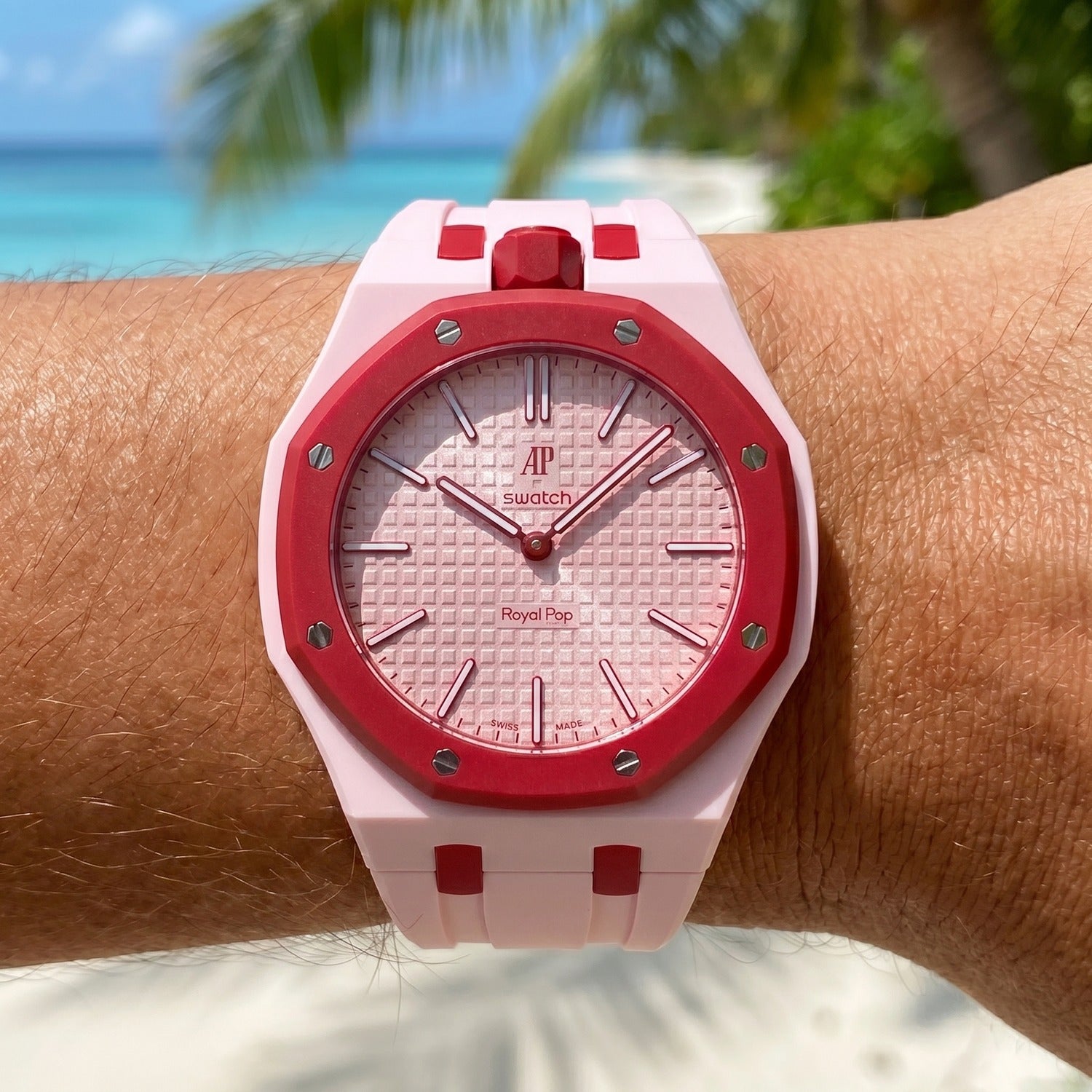 Otto Rosso Swatch x AP Royal Pop Rubber Case-Strap – IFL Watches