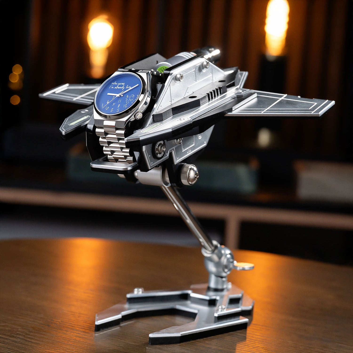 UFO Watchcraft – Robotoy Watch Stand, handcrafted space-inspired adjustable watch holder