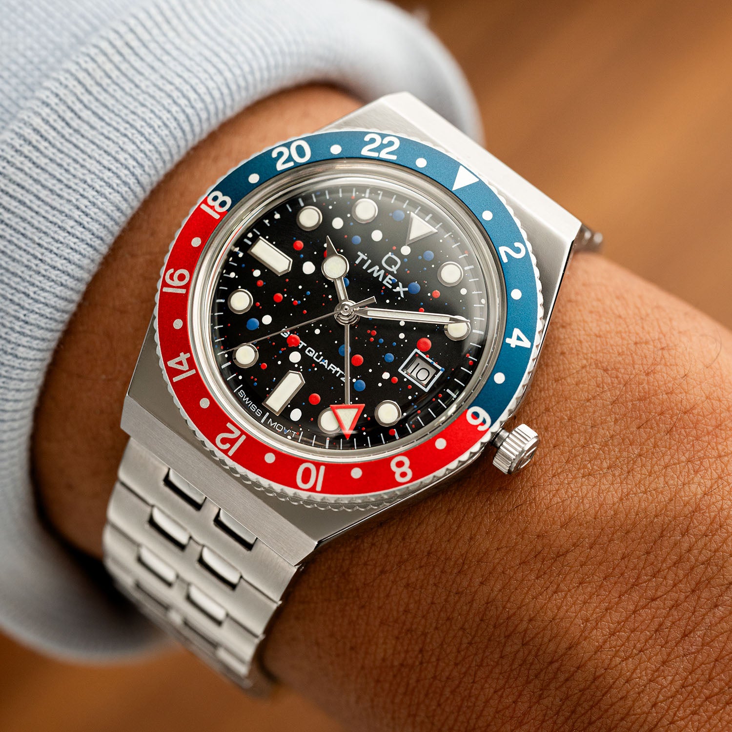 Timex Q GMT Crimson Sky – Custom Timepiece – IFL Watches