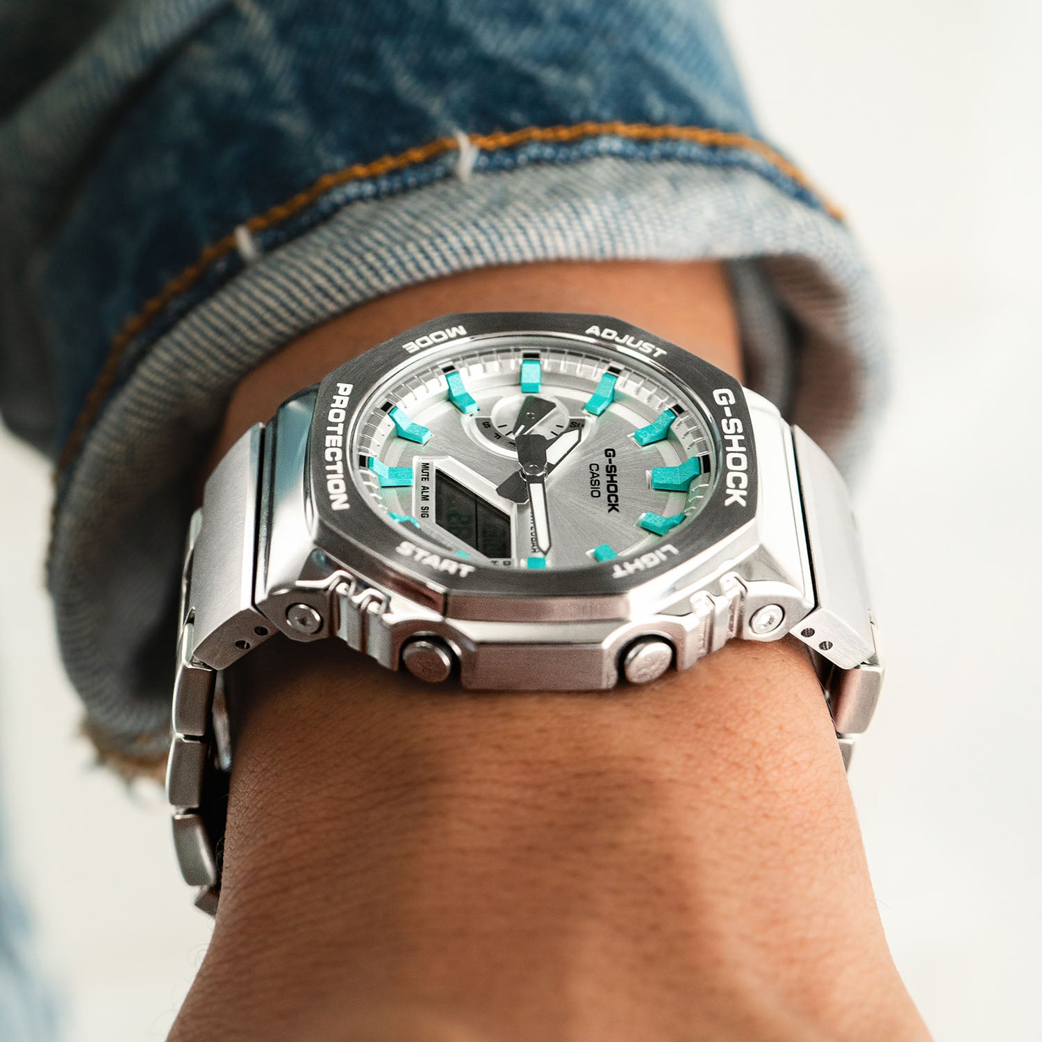 G-Shock CasiOak Full Metal Tiffany – Custom Timepiece – IFL Watches