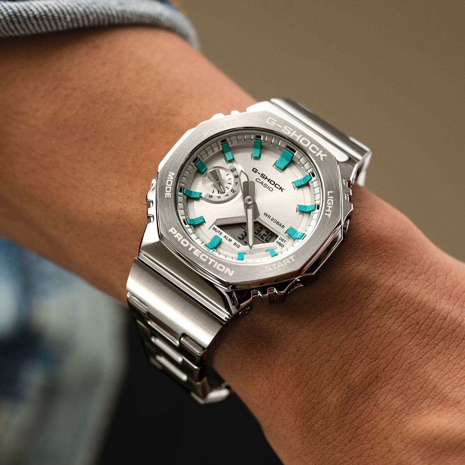 G-Shock CasiOak Full Metal Tiffany – Custom Timepiece – IFL Watches