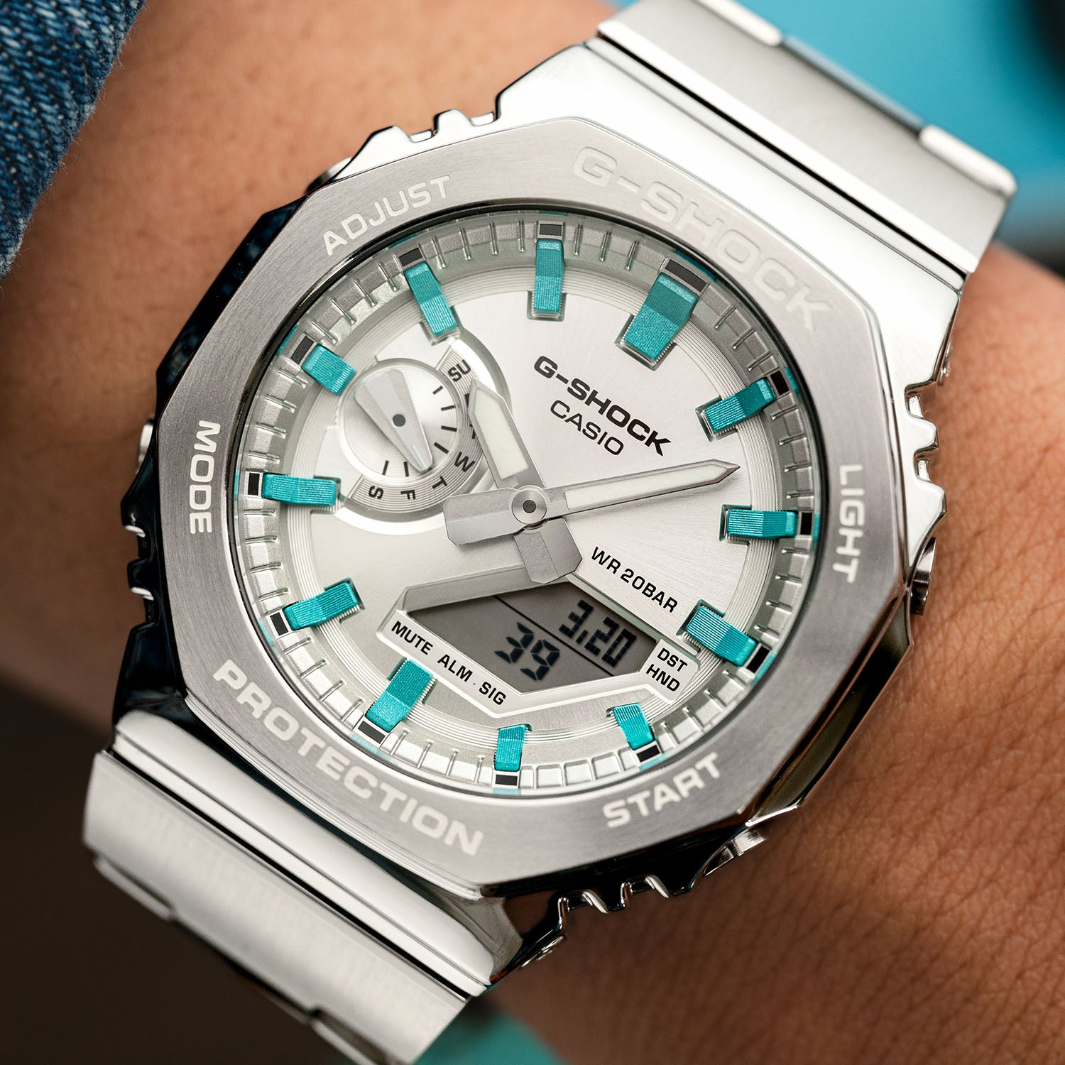 G-Shock CasiOak Full Metal Tiffany – Custom Timepiece – IFL Watches