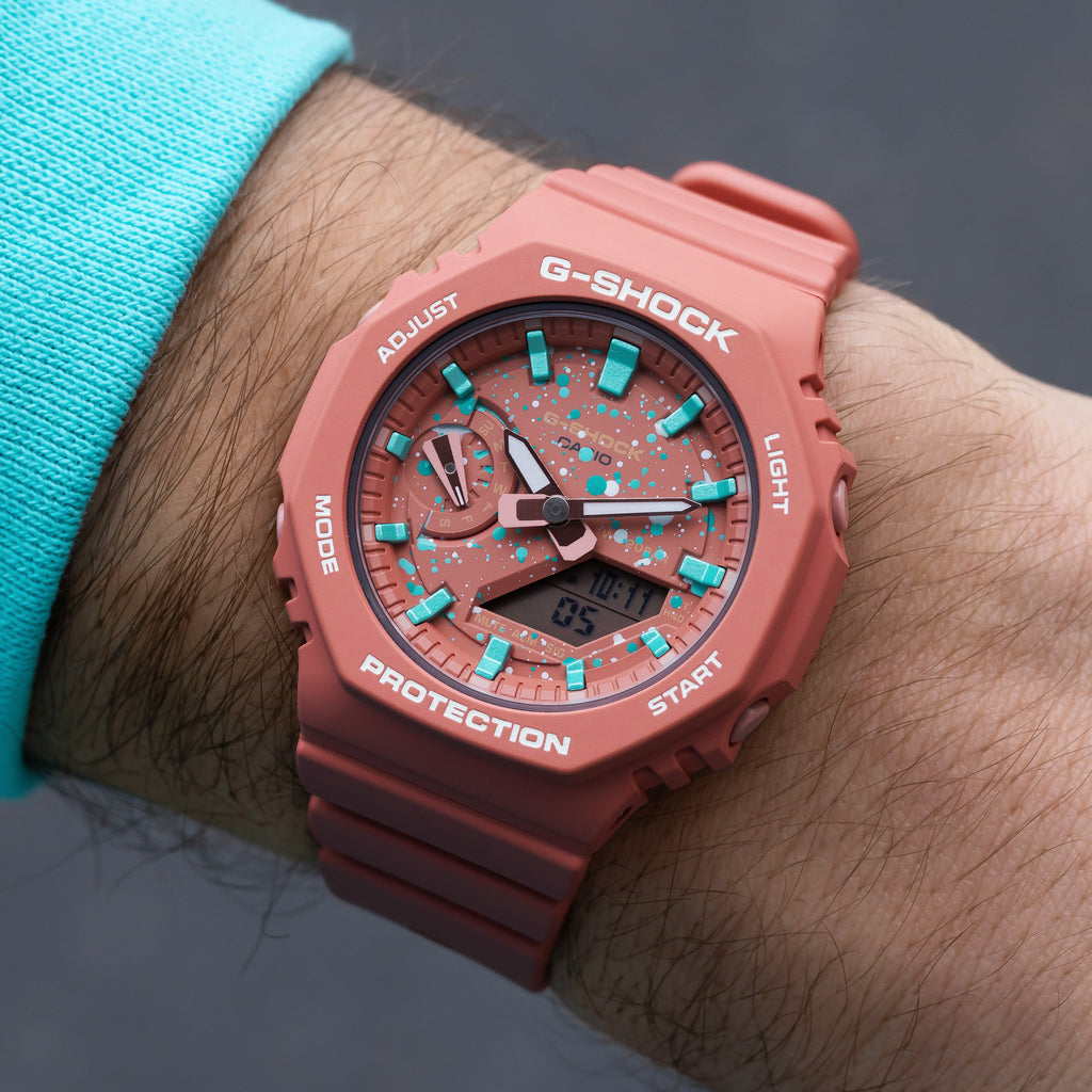 G Shock CasiOak Coral Tiffany Sky