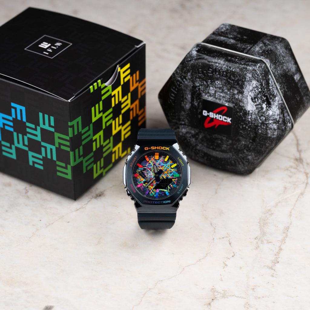 G-Shock CasiOak Blue Freak Rainbow