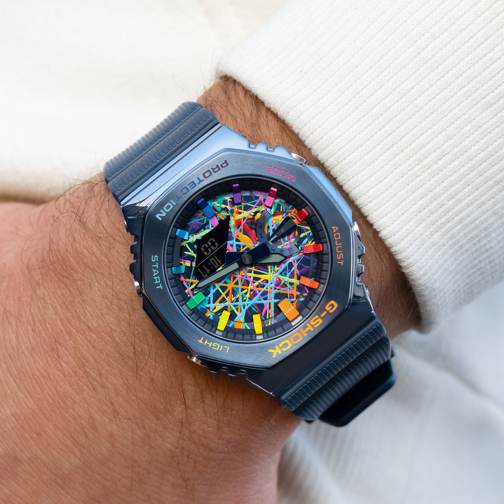 G-Shock CasiOak Blue Freak Rainbow