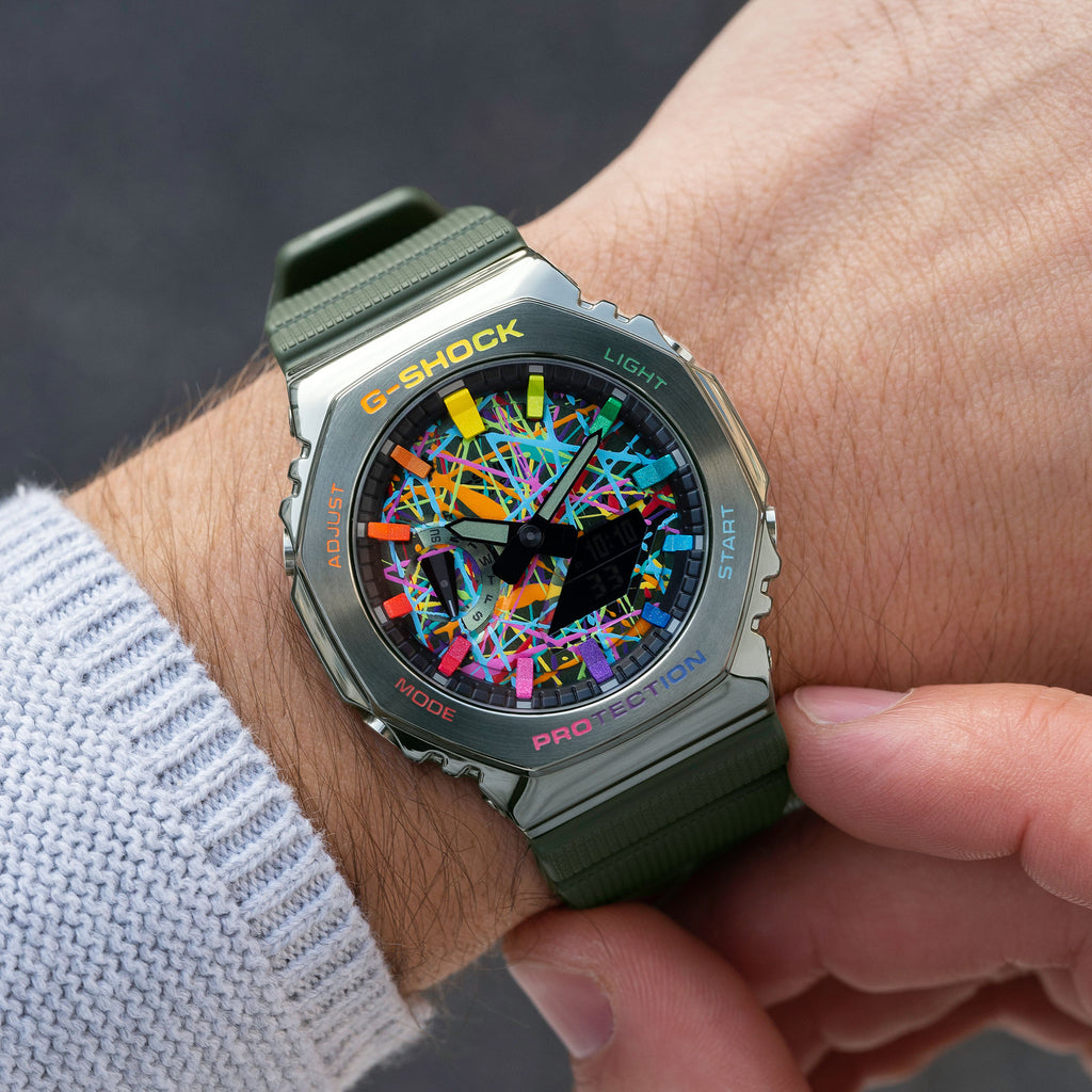 G-Shock CasiOak Green Freak Rainbow