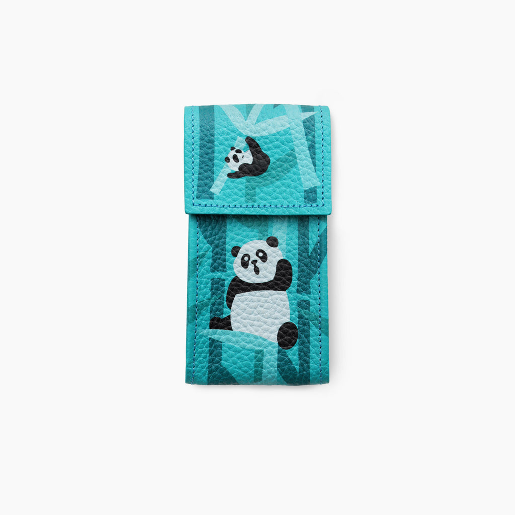Teal Panda Watch Pouch – Luxury Travel Storage – IFL Watches