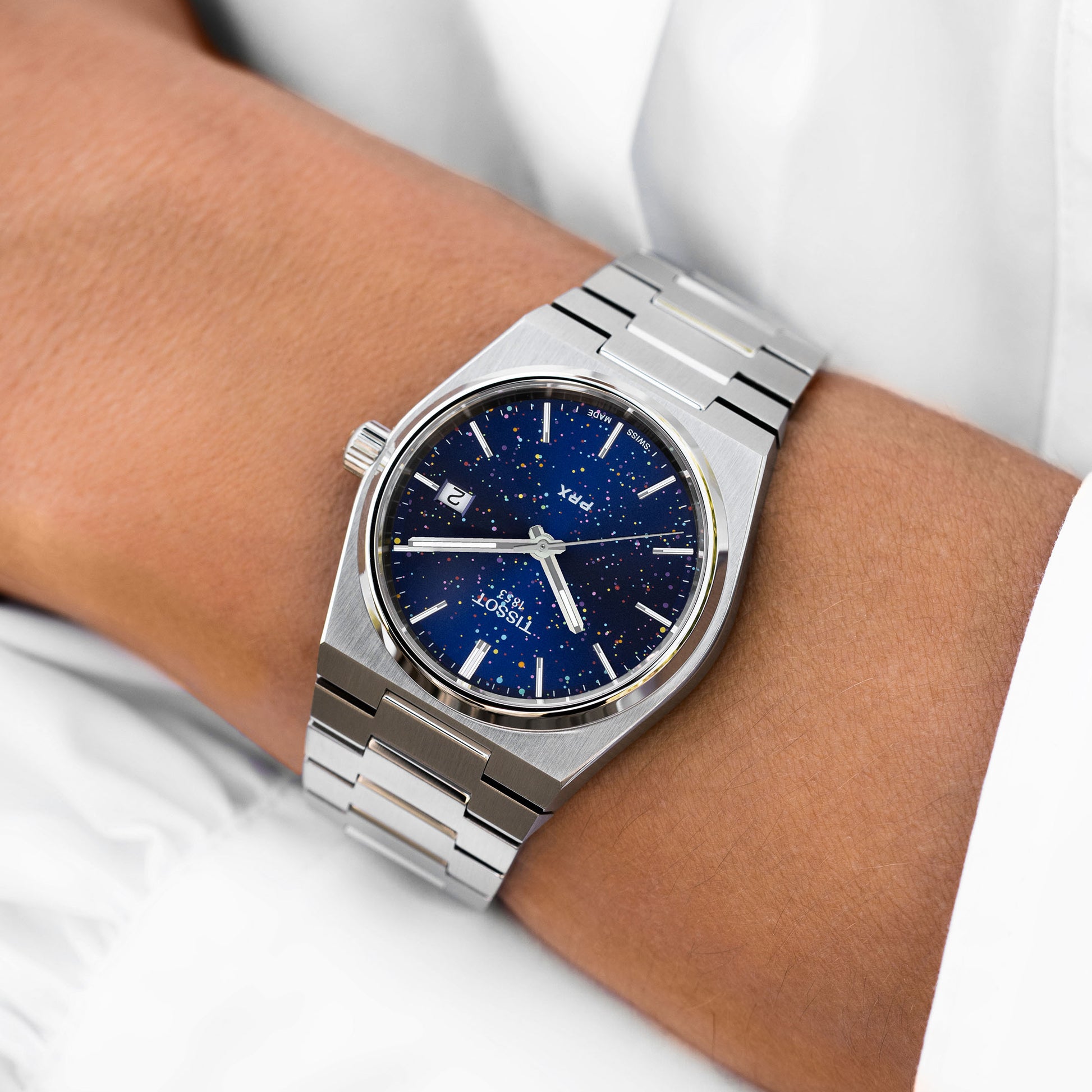 Wrist Tissot Prx 40 Powermatic 80 PRX Midnight Sky Concept