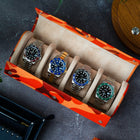 Orange Camo Watch Roll – Four Watches