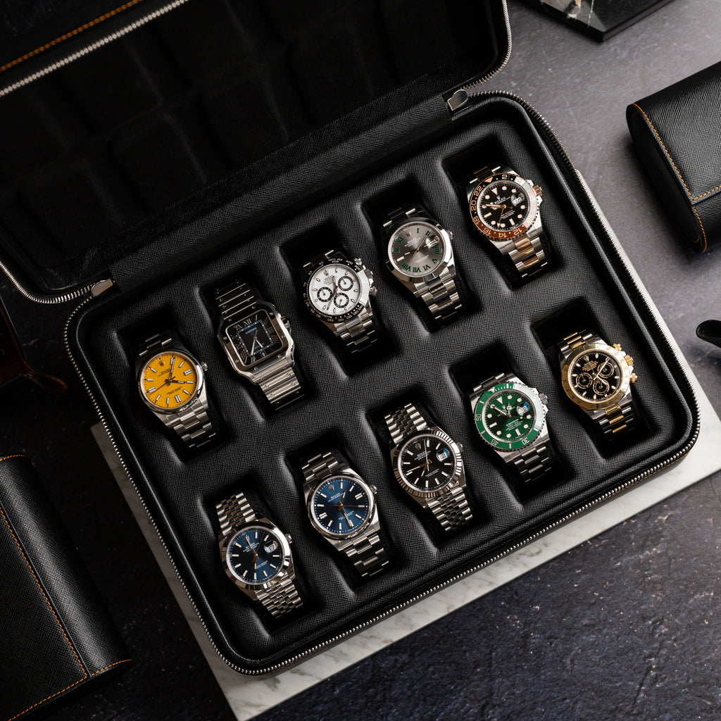 Black Saffiano Watch Box – Ten Watches