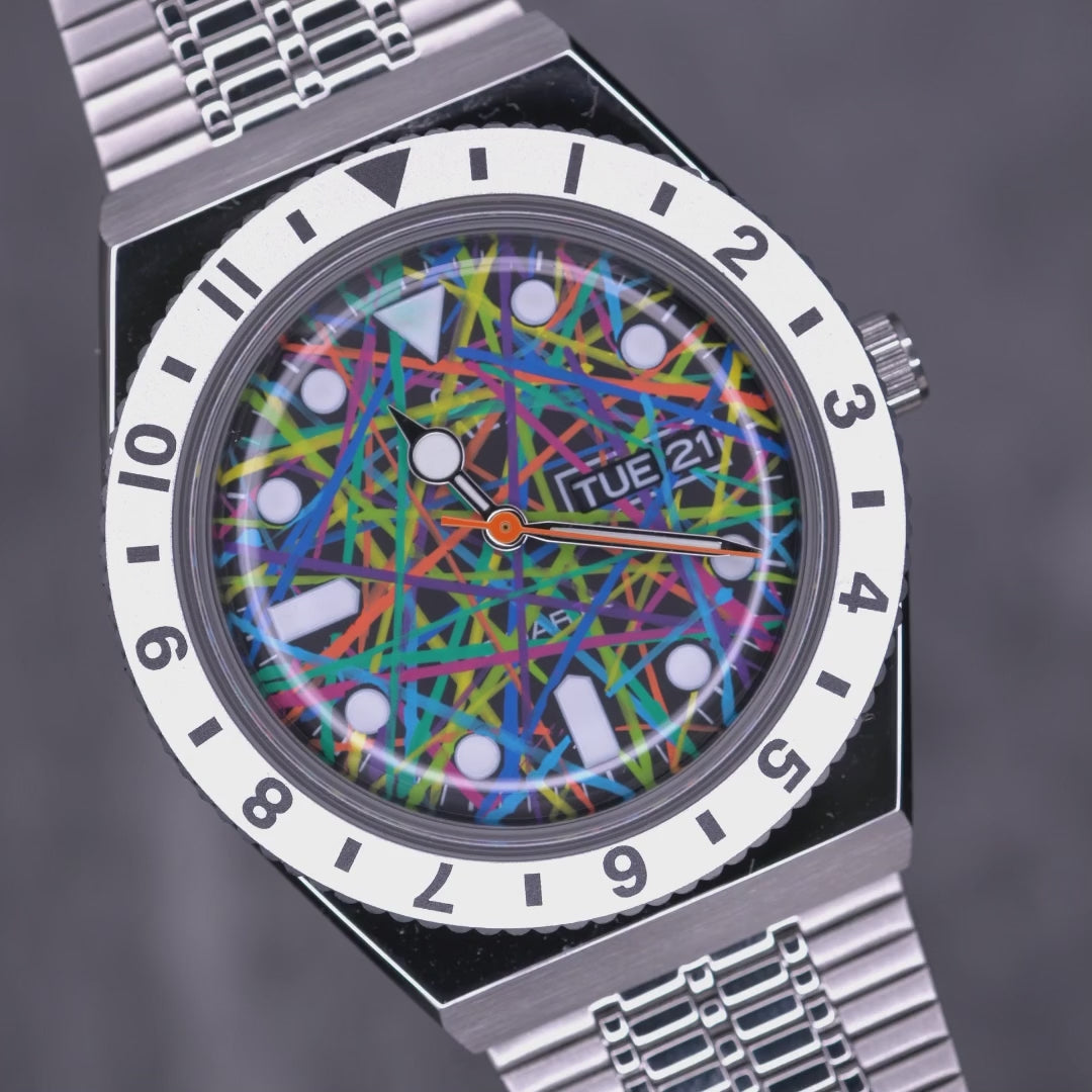 Timex Q Prism – Exclusive hand-painted timepiece from Timex Q Diver Custom Collection